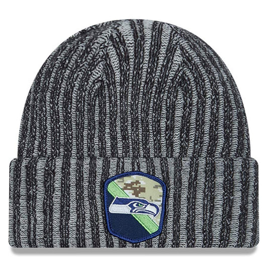 Seattle Seahawks New Era NFL Salute to Service Knitted Beanie