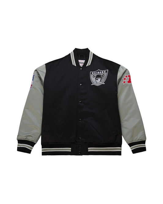 Las Vegas Raiders NFL Mitchell & Ness Primetime Satin Jacke