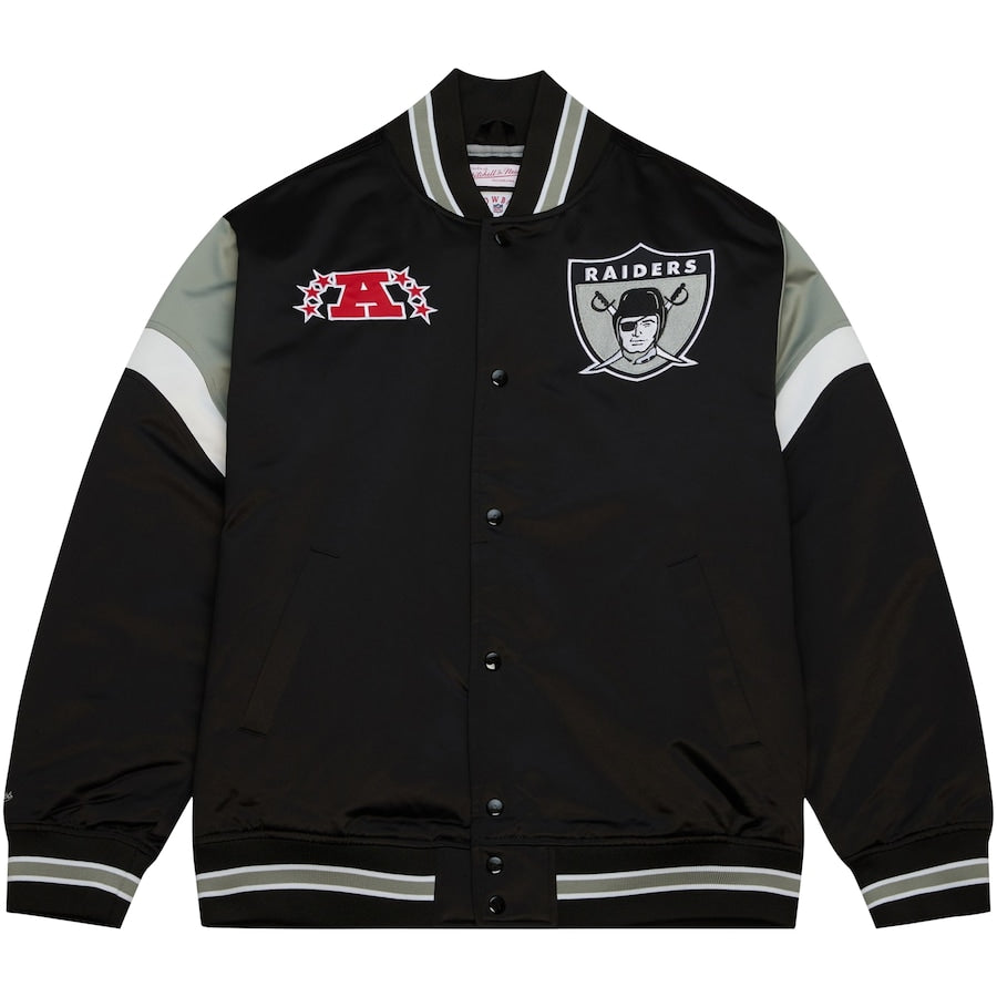 Oakland Raiders Mitchell&Ness NFL Heavyweight Satin Jacket