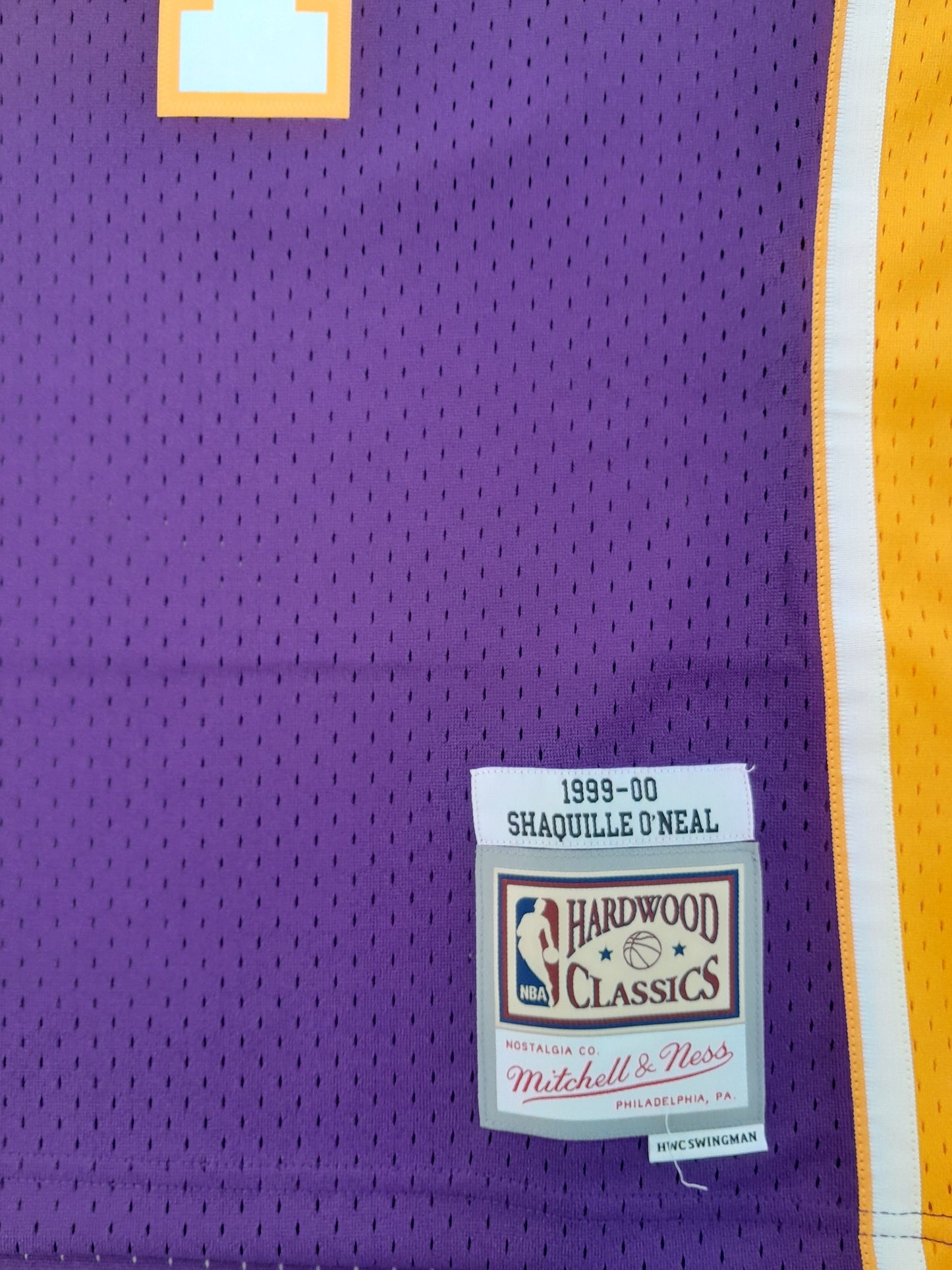 Los Angeles Lakers Shaquille O'Neil Mitchell&Ness HWC Swingman Jersey