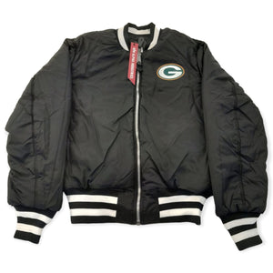 New Era x Alpha Industries MA-1M Reversible Bomber Jacket Green Bay Packers