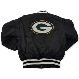 New Era x Alpha Industries MA-1M Reversible Bomber Jacket Green Bay Packers
