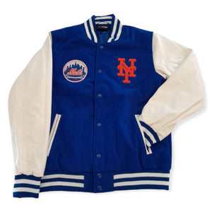 New York Mets New Era MLB Wordmark Varsity Jacket