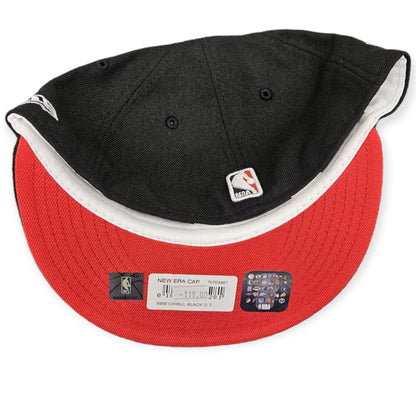 Chicago Bulls New Era 59FIFTY Black Upside Down Cap