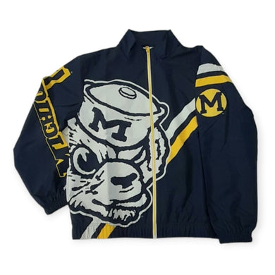 University of Michigan Mitchell&Ness NCAA College Vault Exploded Logo Warm-Up Jacket