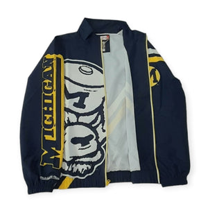 University of Michigan Mitchell&Ness NCAA College Vault Exploded Logo Warm-Up Jacket