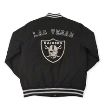 Laden Sie das Bild in den Galerie-Viewer, Las Vegas Raiders NFL Team Logo Bomber Jacket