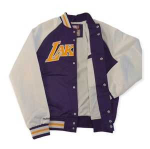 Los Angeles Lakers Mitchell&Ness NBA Primetime Lightweight Satin Jacket